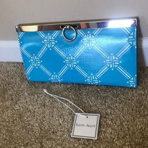 Ellen Allen Oxford clutch in union blue
